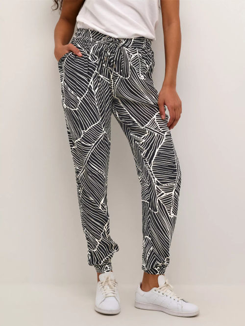 KAFFE Marita Print Trousers,...