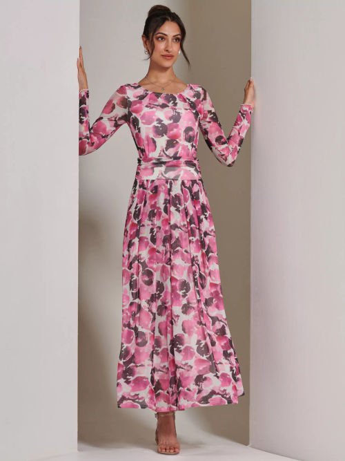 Jolie Moi Long Sleeve Maxi...