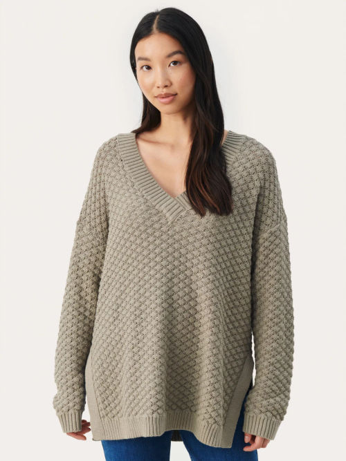 Part Two Fabianne Pointelle Organic Cotton Jumper