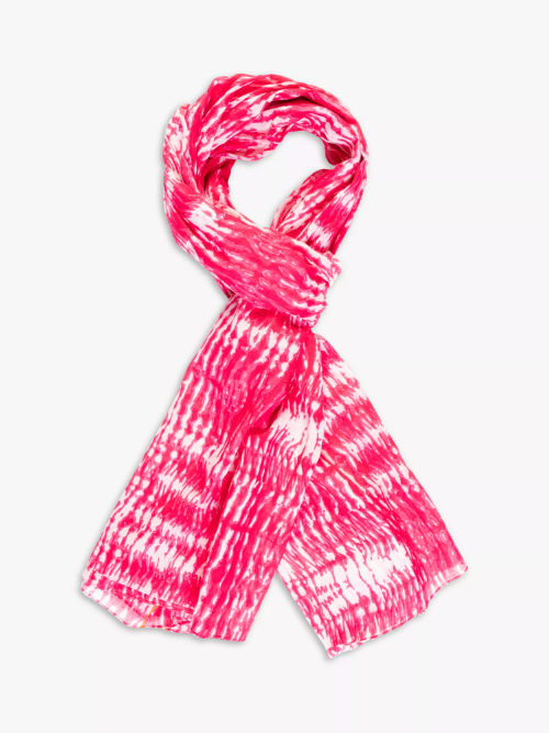 chesca Tie Dye Scarf, Hot Pink