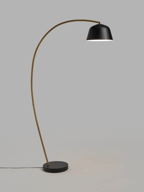 John Lewis Dome Floor Lamp, Brass