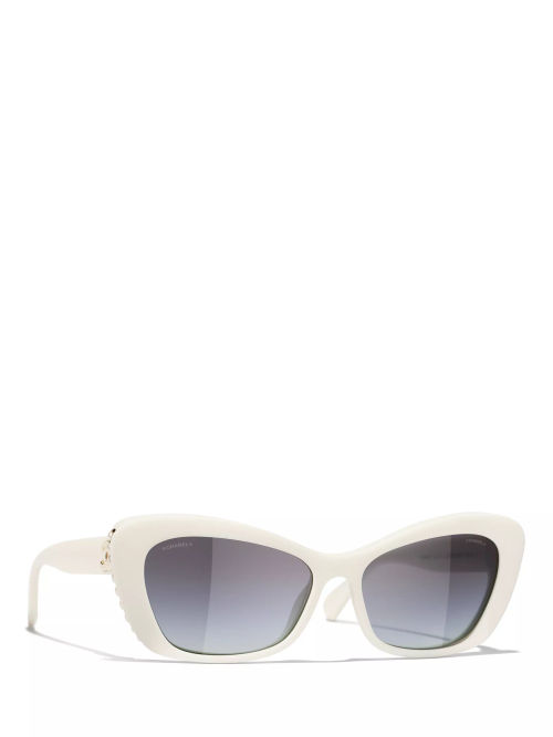 CHANEL Butterfly Sunglasses CH5481H Opal White/Blue Gradient, £385.00