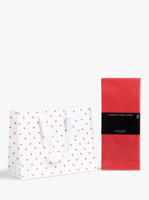 John Lewis Heart Gift Bag &...