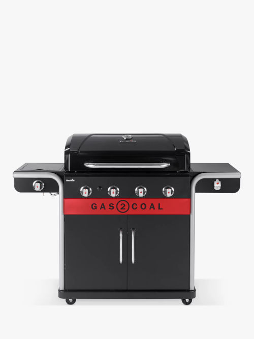 John Lewis Grillstream 4 Burner Hybrid Gas & Charcoal BBQ