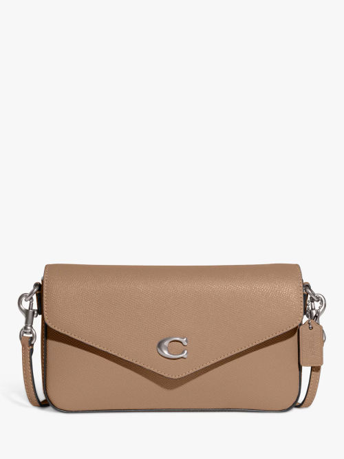 Strathberry Lana Osette Midi Leather Cross Body Bag, Tan at John