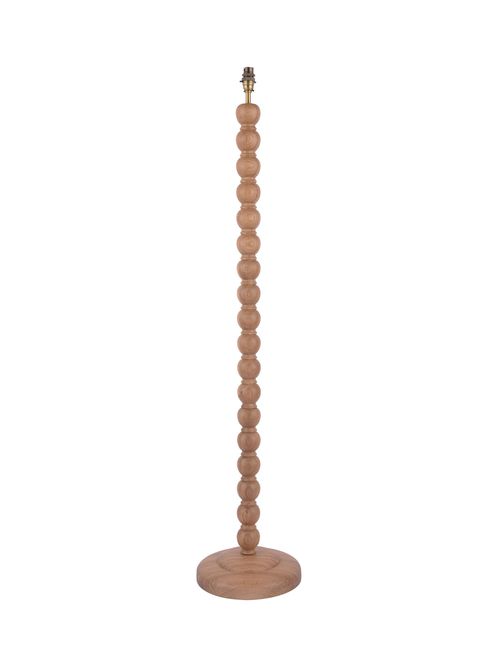 Laura Ashley Maria Wooden Floor Lamp, Natural Oak | £195.00 | Mirror Online