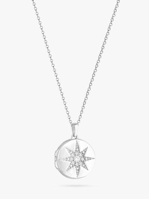 Hot Diamonds Small Heart Filigree Locket Pendant Necklace, Silver at John  Lewis & Partners