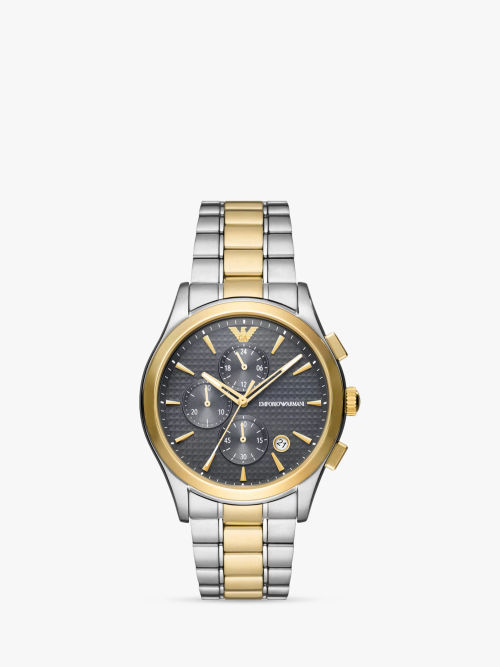 Emporio Armani Men\'s Chronograph Textured Dial Bracelet Strap Watch |  £389.00 | Buchanan Galleries