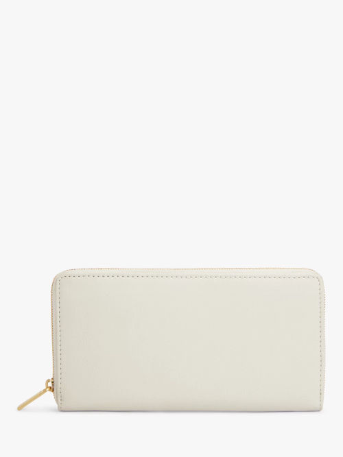 Coach Slim Leather Card Case, Black at John Lewis & Partners