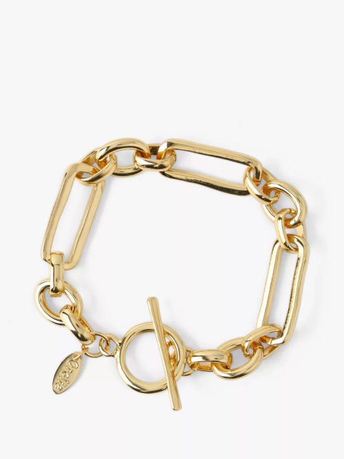 Melissa Odabash Gold Crystal Charm Bracelet