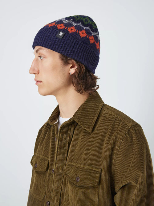 John Lewis Kids' Funny Face Trapper Hat, Green at John Lewis & Partners