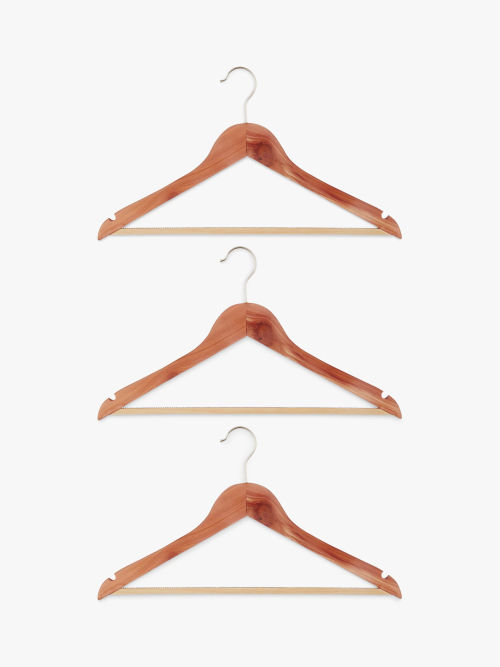 John Lewis Plastic Hangers, Pack of 10, White