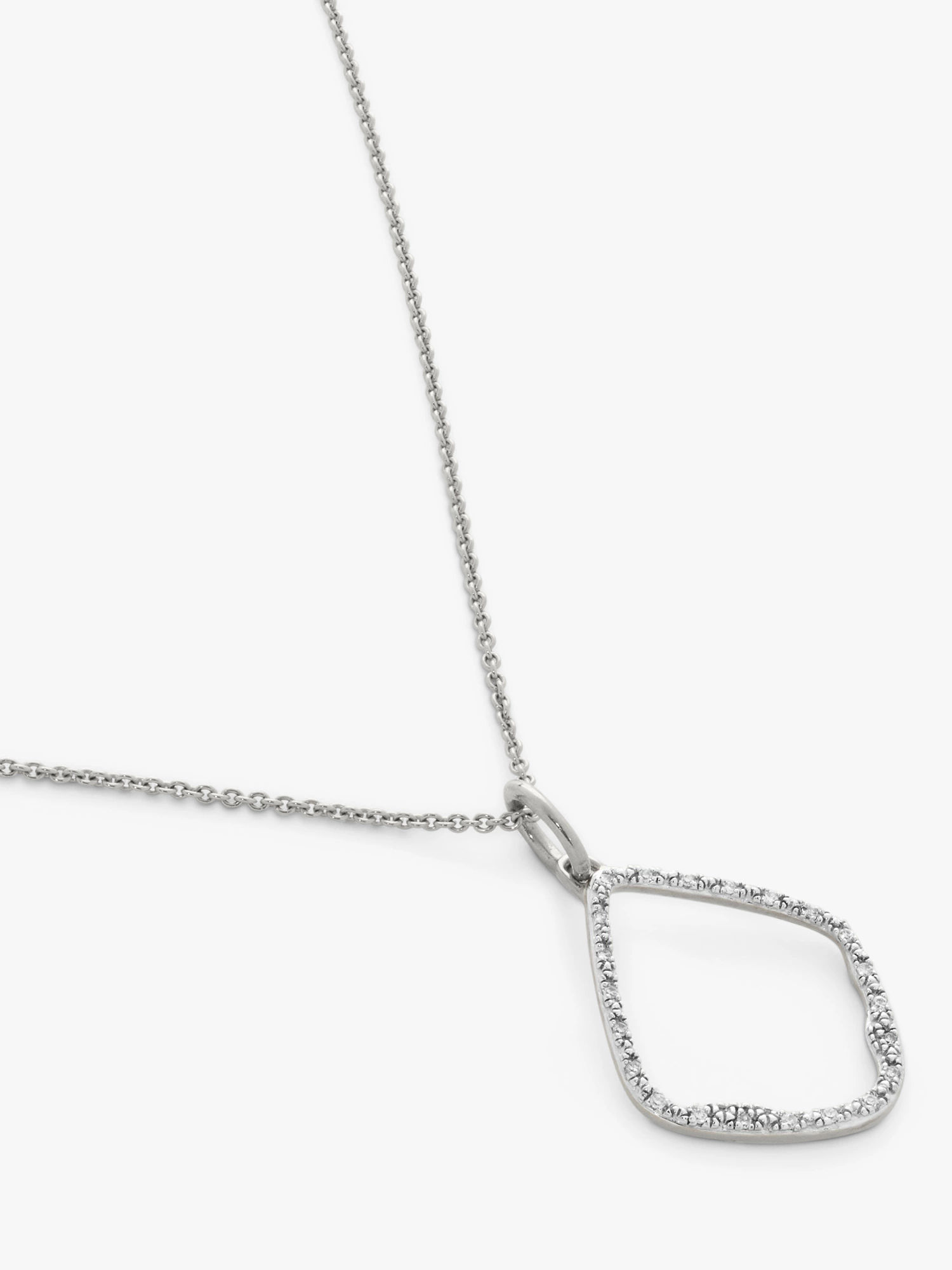 Initial C Necklace Adjustable 41-46cm/16-18' in Sterling Silver | Jewellery  by Monica Vinader