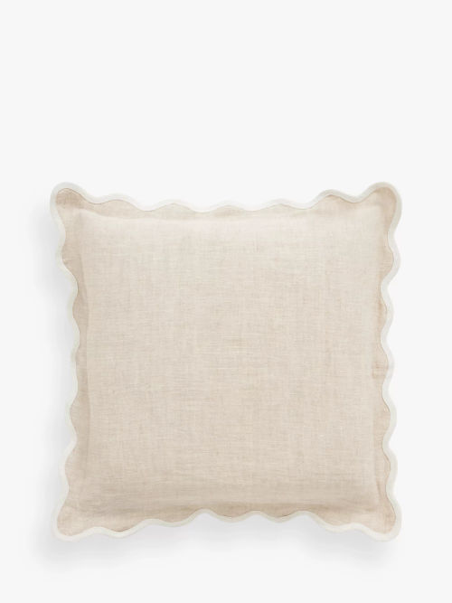 John Lewis Scalloped Linen...