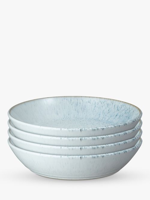 Blue Italian Pasta Bowls Set of 4