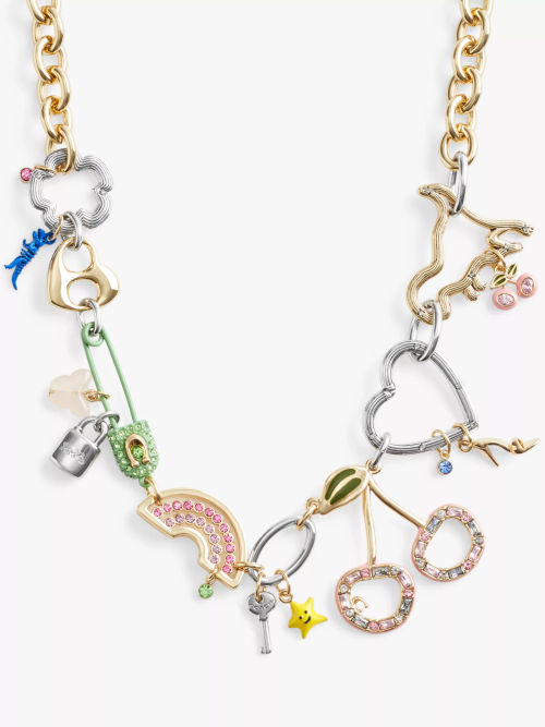 Coach Mixed Charm Necklace,...