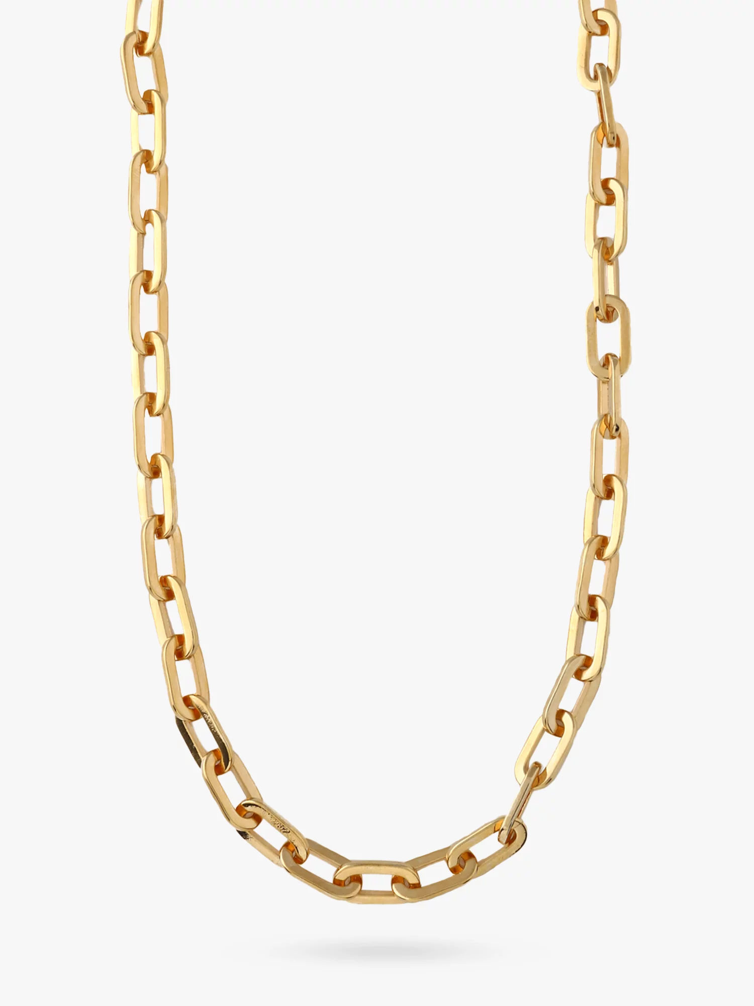 Kenneth Jay Lane Polished Gold Link Necklace | HAUTEheadquarters