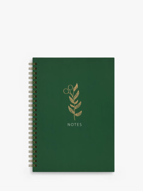 John Lewis A5 Leaf Notebook,...