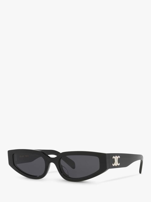 Celine CL40269U Women's Irregular Sunglasses, Black