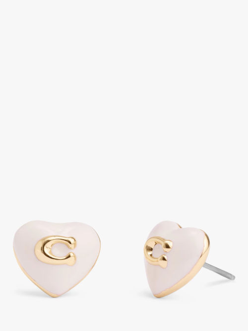 Coach Enamel Heart Stud...