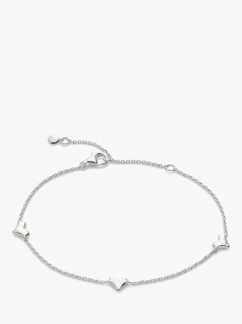 Hot Diamonds Love Locked Heart Charm Chain Bracelet, Silver at John Lewis &  Partners