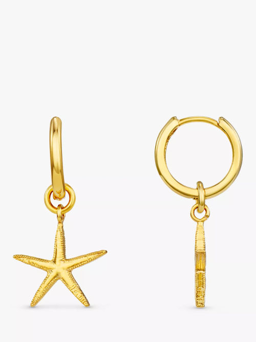 Orelia Starfish Charm Huggie...