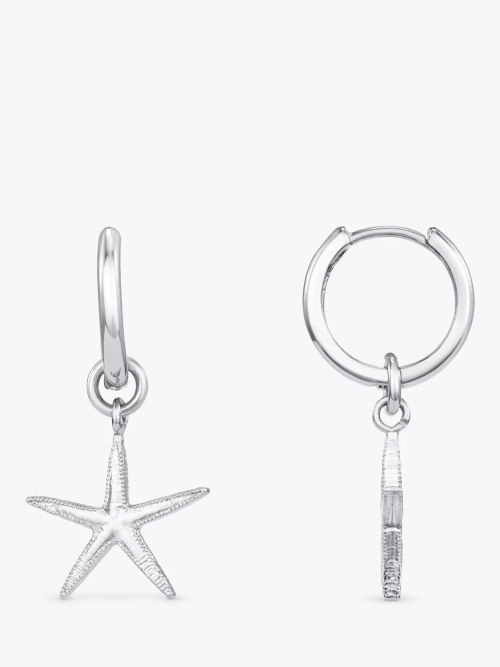 Orelia Starfish Charm Huggie...