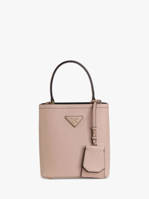 Pre-loved Prada Small Panier Saffiano Leather Top Handle Bag, Powder Pink