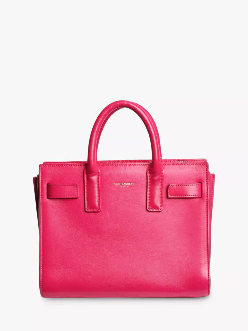 Pre-loved SAINT LAURENT 2014 Sac De Jour Nano Shoulder Bag, Pink