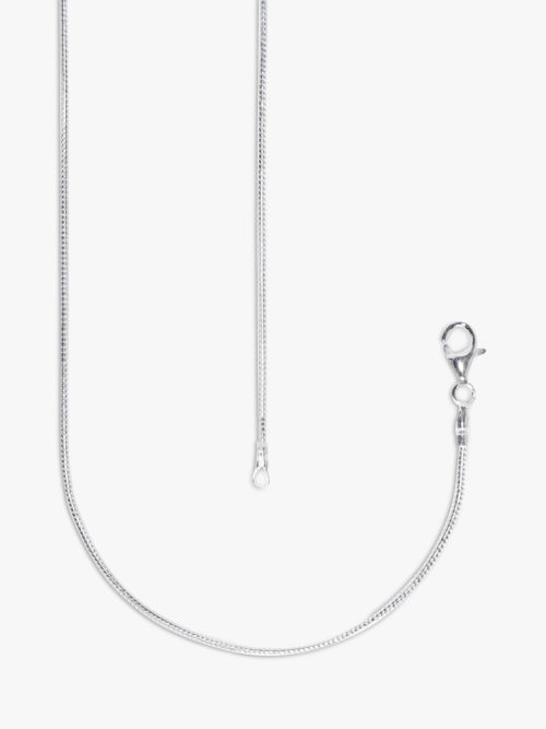 Nina B Lattice Locket Pendant Necklace, Silver at John Lewis & Partners