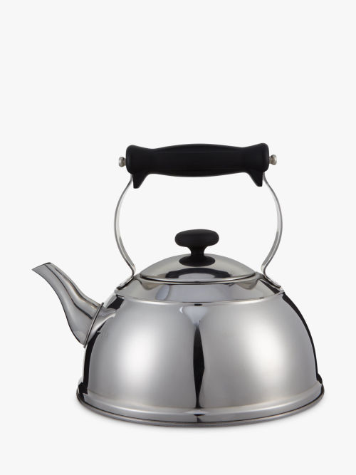 John Lewis Stovetop Whistling Kettle, Black