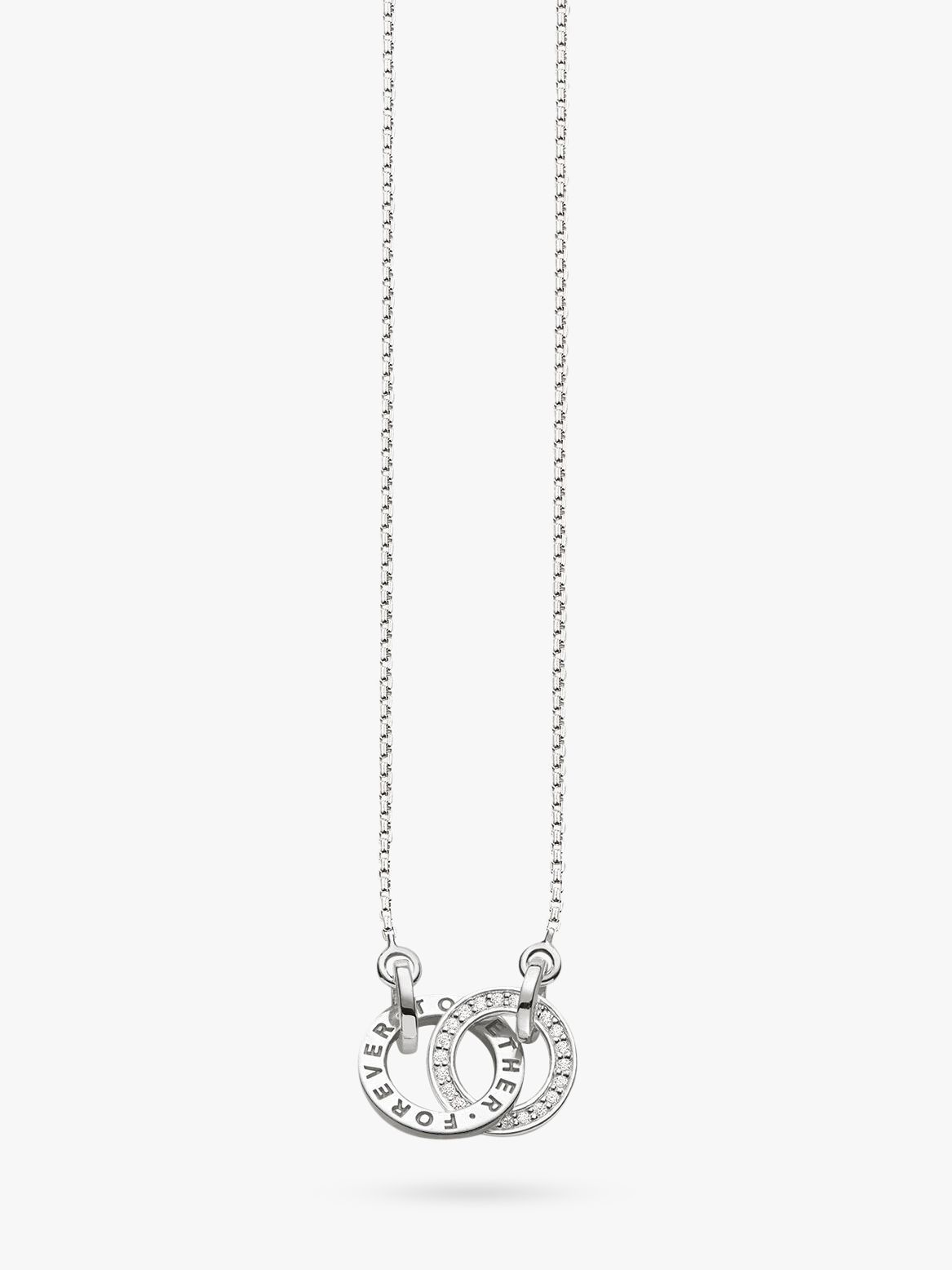 Necklace Together with Two Rings Gold Plated by THOMAS SABO Online | THE  ICONIC | New Zealand
