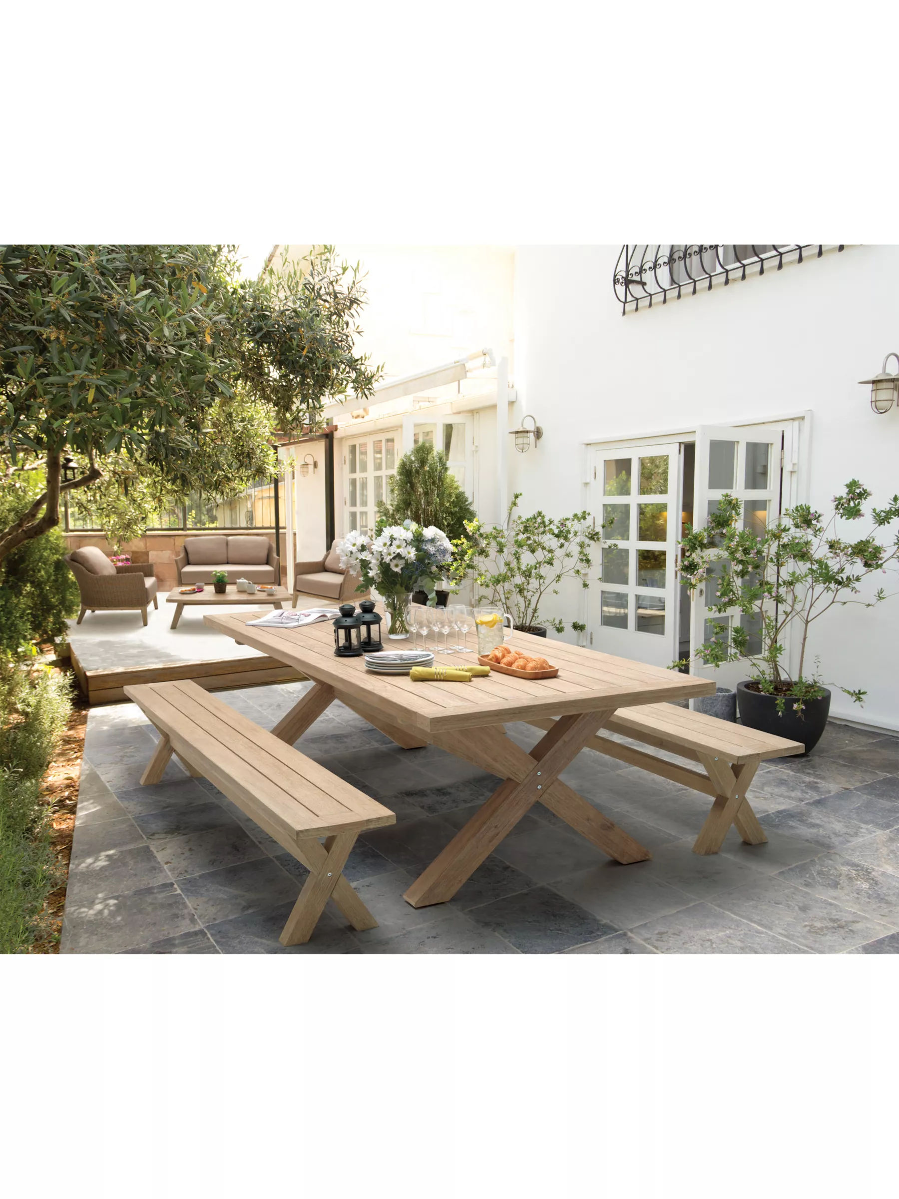 KETTLER Cora 8 Seater Rectangular Garden Dining Table FSC