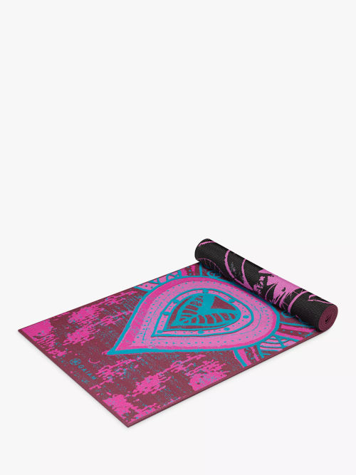 Gaiam Premium Print Yoga Mat, 5mm, Citron Sundial