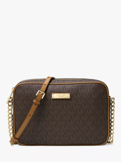 MICHAEL Michael Kors Jet Set Travel East/West Leather Cross Body Bag |  Compare | Brent Cross