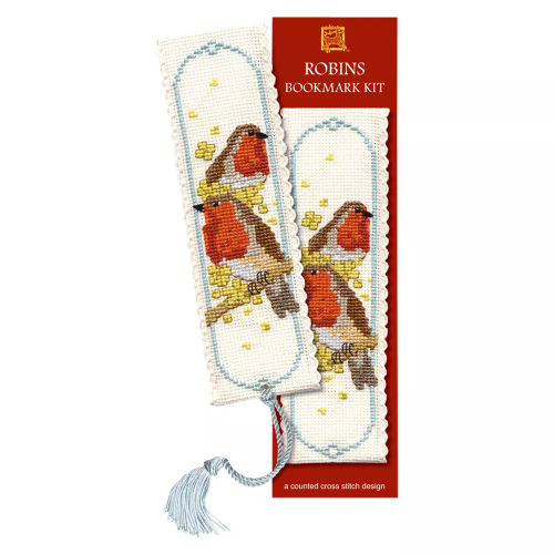 Textile Heritage Counted Cross Stitch Bookmark Kit - Goldfinches