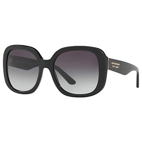 Burberry BE4259 Square Sunglasses, Black/Grey Gradient, Compare
