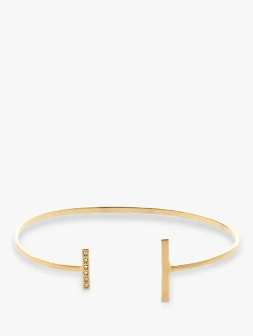 Melissa Odabash Gold Crystal Charm Bracelet