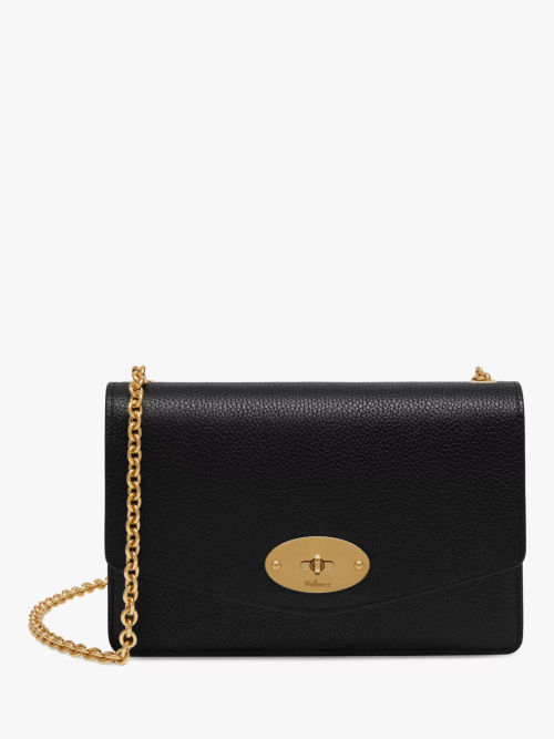 Mulberry Billie Small Classic Grain Leather Cross Body Bag, Black