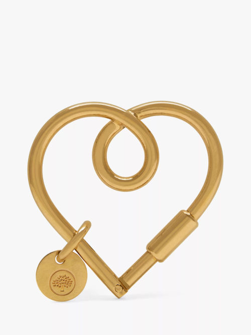 Mulberry Looped Heart Keyring