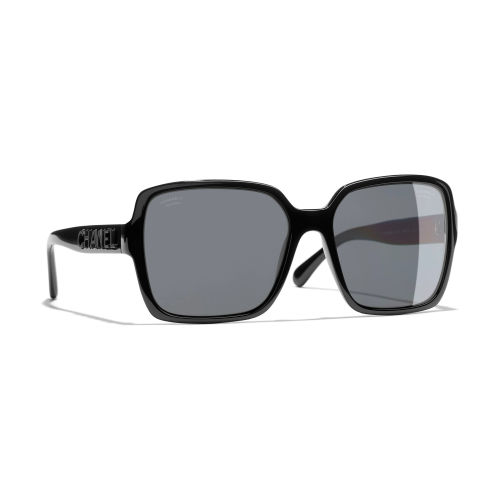 CHANEL Rectangular Sunglasses CH5447 Clear/Blue Gradient At John Lewis  Partners