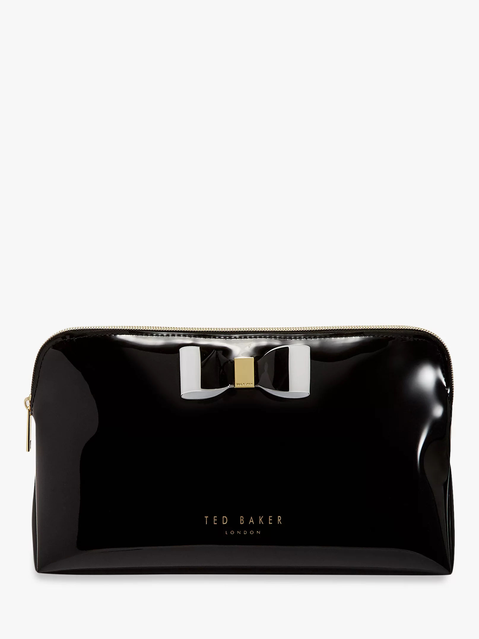 Ted Baker Darceyy Branded Strap Leather Crossbody Bag in Black | Lyst UK