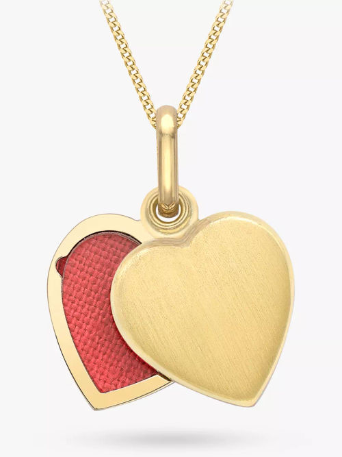 IBB 9ct Gold Brushed Heart...