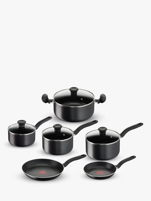 Tefal Enhance Aluminium Non-Stick Frying Pan & Saucepan Set, 6 Piece