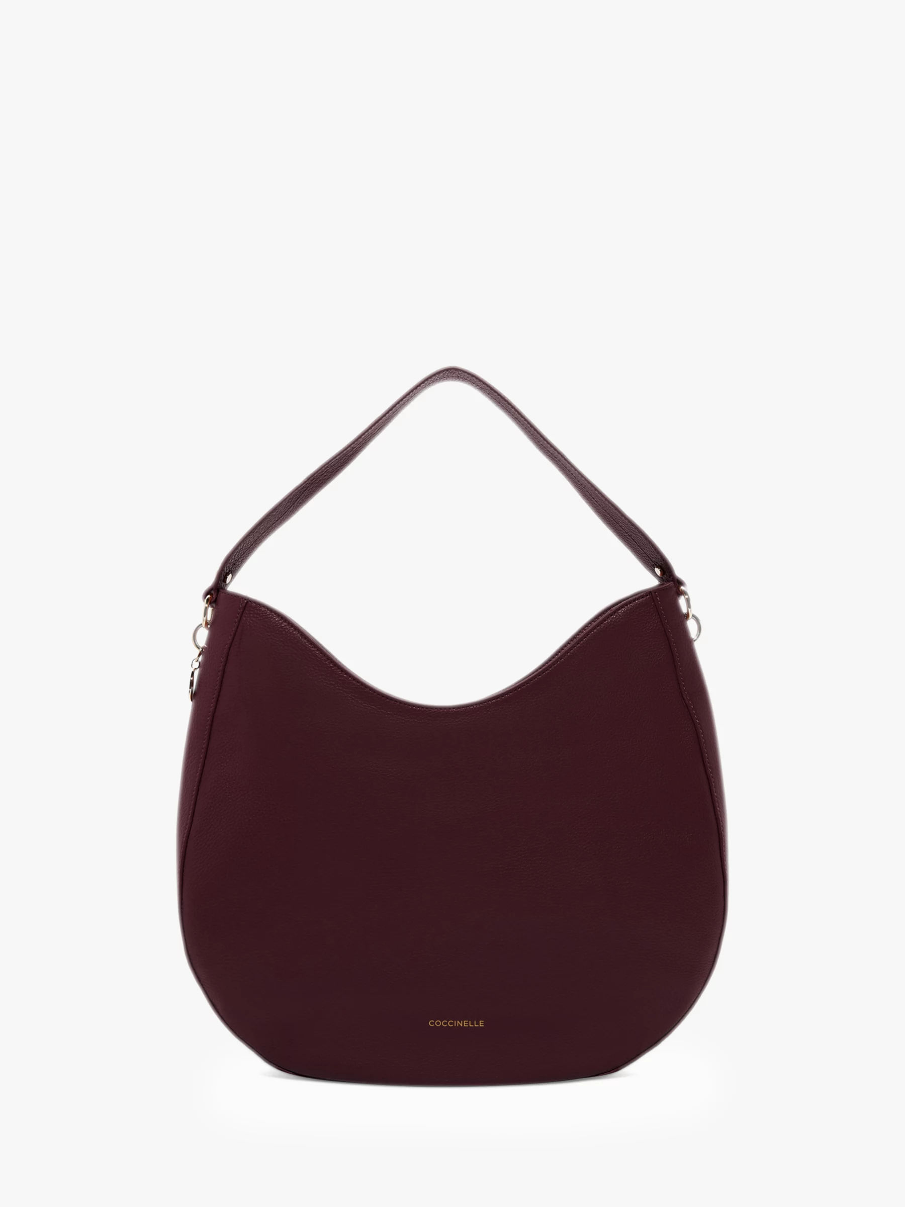 Coccinelle Alpha Leather Hobo Bag Plum Compare Buchanan Galleries