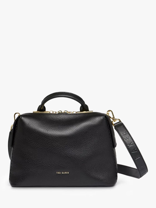 Michael Kors Eliza Leather Tote Bag, Black at John Lewis & Partners