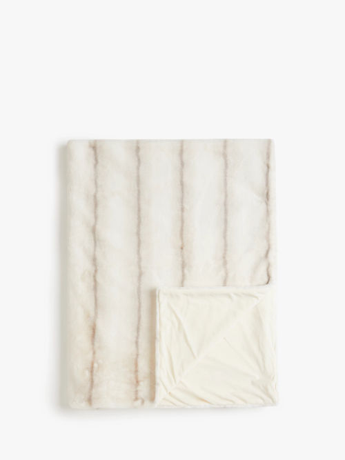 John Lewis Faux Fur Throw,...