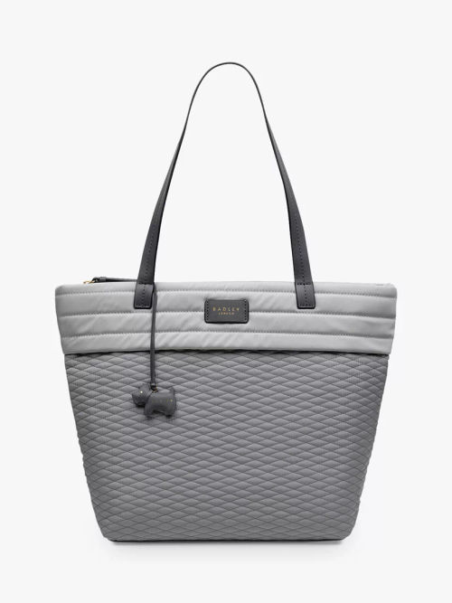 Radley Furze Lane Large Zip Top Tote Bag, Black at John Lewis & Partners