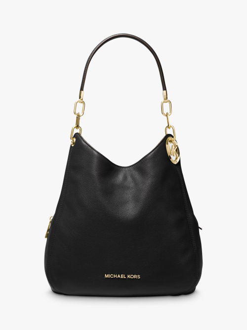 Michael Kors Eliza Leather Tote Bag, Black at John Lewis & Partners