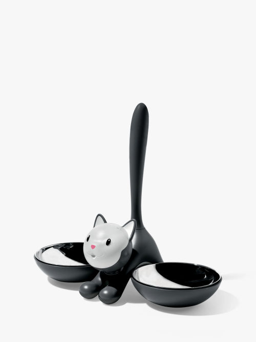 Alessi Tigrito Cat Bowl, Black